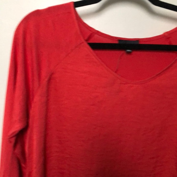 The Limited Red Three-Quarter Length Top - Picture 3 of 8